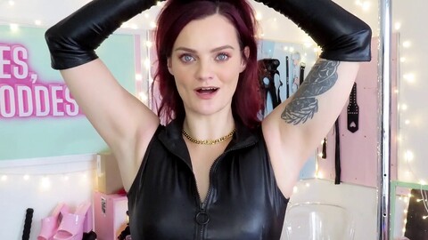 Leather, femdom pov, cfnm